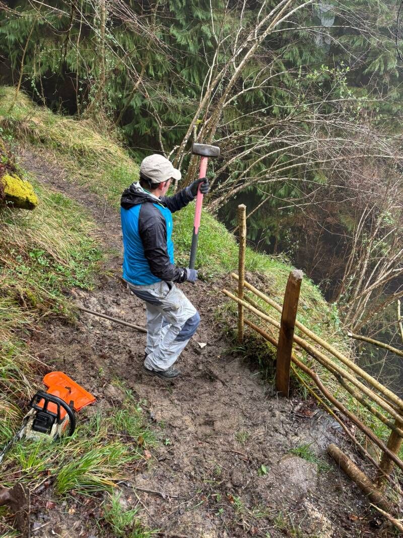 Trabajos de mantenimiento del recorrido 2